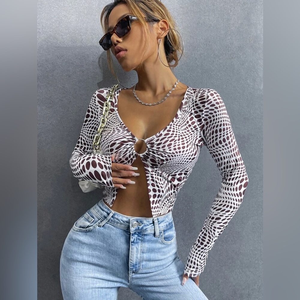 Hippie Open Front Crop Top